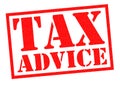 TAX ADVICE Royalty Free Stock Photo