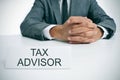 Tax advisor at the office Royalty Free Stock Photo