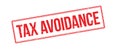 Tax avoidance rubber stamp Royalty Free Stock Photo