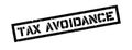 Tax avoidance rubber stamp Royalty Free Stock Photo