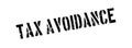 Tax avoidance rubber stamp Royalty Free Stock Photo