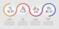 Tax benefits types loop infographic template app screen