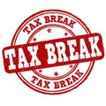 Tax break grunge rubber stamp Royalty Free Stock Photo