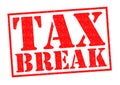 TAX BREAK Royalty Free Stock Photo