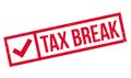 Tax Break rubber stamp Royalty Free Stock Photo