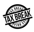 Tax Break rubber stamp Royalty Free Stock Photo