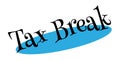 Tax Break rubber stamp Royalty Free Stock Photo