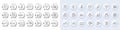 Tax calculator, Discounts app and Candlestick graph line icons. For web app, printing. Line icons. Vector