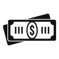 Tax cash icon, simple style Royalty Free Stock Photo