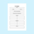 Tax checklist KDP interior notebook. Employee tax information checker and expense tracker template. KDP interior journal. Tax Royalty Free Stock Photo