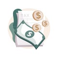 Tax credit abstract concept vector illustration. Royalty Free Stock Photo