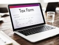 Tax Credits Claim Form Concept