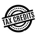 Tax Credits rubber stamp Royalty Free Stock Photo
