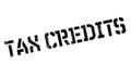 Tax Credits rubber stamp Royalty Free Stock Photo