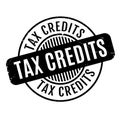 Tax Credits rubber stamp Royalty Free Stock Photo