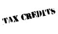 Tax Credits rubber stamp Royalty Free Stock Photo