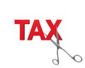 Tax Cut Concept Royalty Free Stock Photo