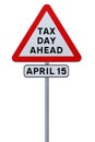 Tax Day Ahead Royalty Free Stock Photo