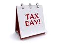 Tax day flip book Royalty Free Stock Photo