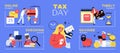 Tax Day Form Infographics Royalty Free Stock Photo