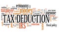 Tax deduction Royalty Free Stock Photo
