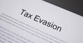 Tax Evasion Crime. Offshore Business