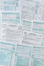 1040 tax form close up on desk. tax time. taxes concept Royalty Free Stock Photo