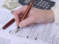 Tax form filling