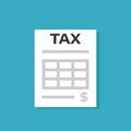 Tax form illustration. Royalty Free Stock Photo