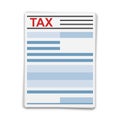 Tax form, payment or return concept