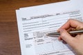 1040 tax form Royalty Free Stock Photo