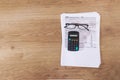 Tax forms 1040 with calculator and glasses on the table