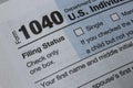 1040 Tax forms from the IRS. Form 1040 is used by U.S. taxpayers to file an annual income tax return