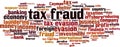 Tax fraud word cloud Royalty Free Stock Photo