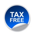 Tax free label Royalty Free Stock Photo