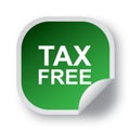 Tax free label Royalty Free Stock Photo