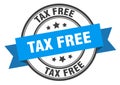 tax free label Royalty Free Stock Photo