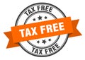 tax free label Royalty Free Stock Photo