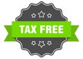 tax free label Royalty Free Stock Photo