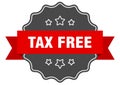 tax free label Royalty Free Stock Photo