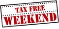 Tax free weekend Royalty Free Stock Photo