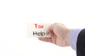 Tax help text concept Royalty Free Stock Photo