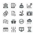 Tax icon set