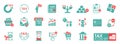 Tax Icons set. Vector illustration. Solid icon style Royalty Free Stock Photo