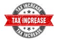tax increase stamp Royalty Free Stock Photo