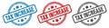 tax increase stamp. tax increase round isolated sign. Royalty Free Stock Photo