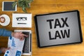 TAX LAW Royalty Free Stock Photo