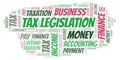 Tax Legislation word cloud