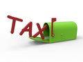 Tax mailbox concept Royalty Free Stock Photo