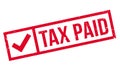 Tax Paid rubber stamp